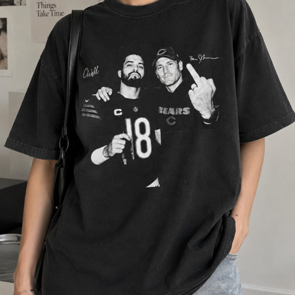 Caleb Williams Ben Johnson Football Black T-Shirt